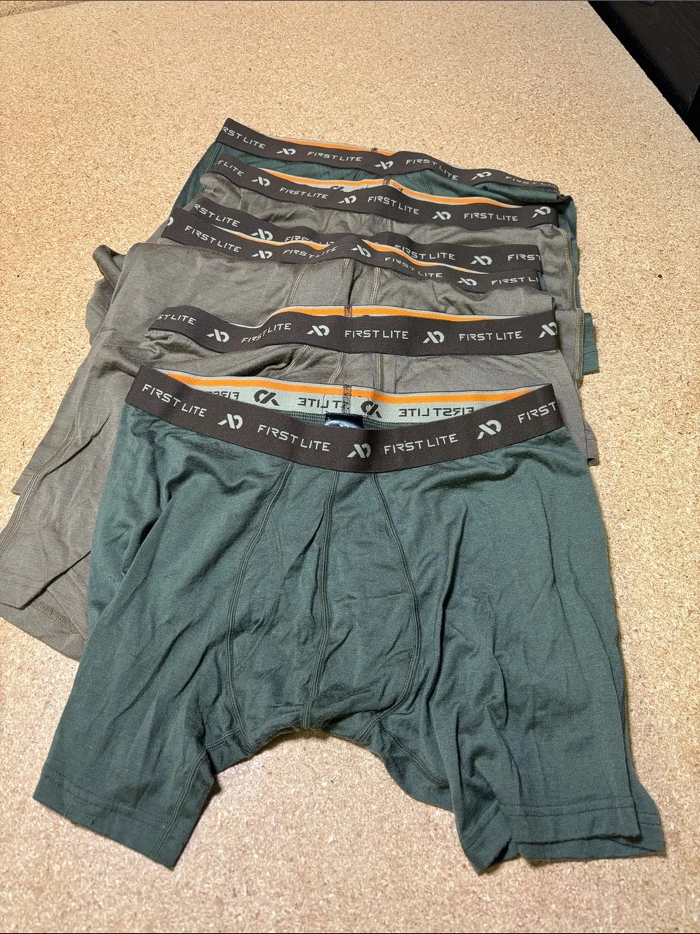 First Lite Bag Breif Aerowool Wick Ultralight 150 Merino Wool Boxers 6 Cnt D1